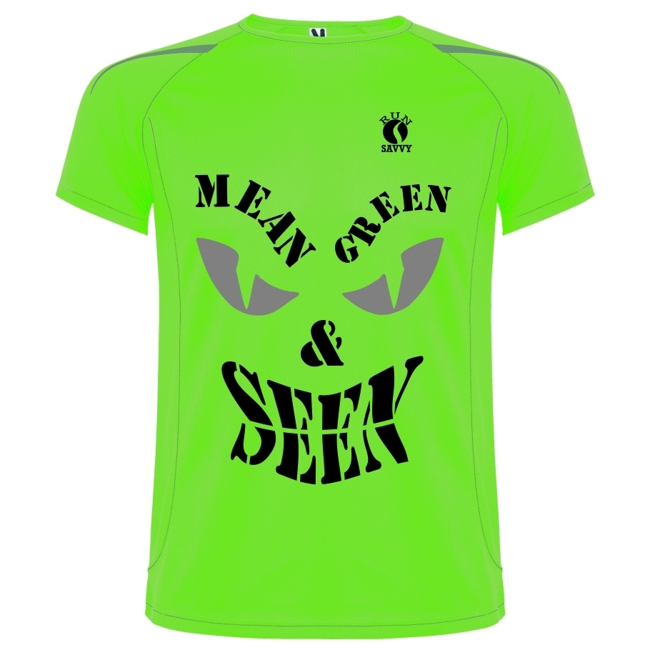 Mean, Green and Seen  Reflective running T-Shirt